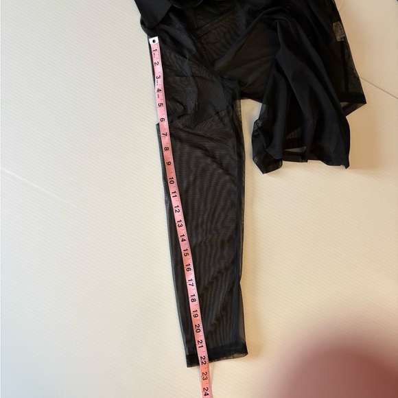 NWT Black Sheer Button-Down Blouse large - Picture 6 of 6